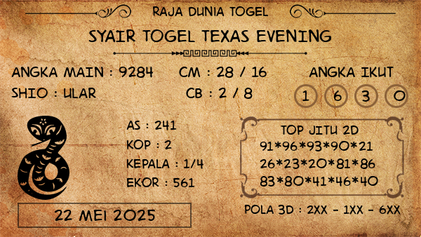 Prediksi Texas Evening