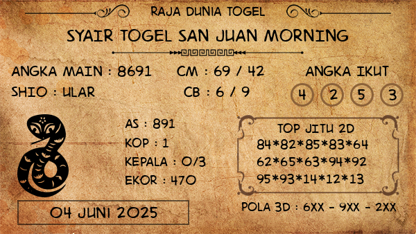 Prediksi San Juan Morning