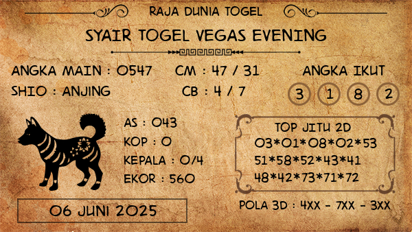 Prediksi Vegas Evening